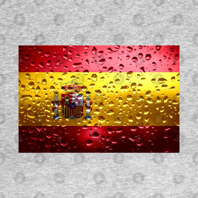 Flag of Spain - Raindrops by DrPen